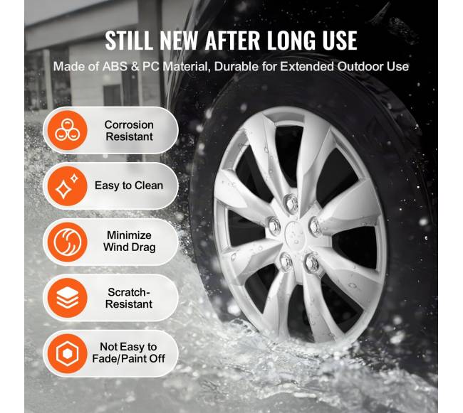 16 colių ratų gaubtų rinkinys, 4 vnt.5