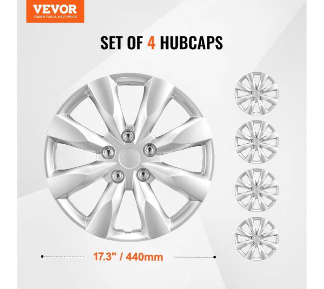 16 colių ratų gaubtų rinkinys, 4 vnt.6