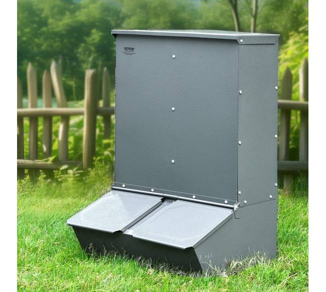 Kiaulių šėrykla su dvigubomis durimis 3.7 statinės7