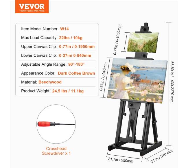 studijinė tvirta molbertas iki 195 cm6