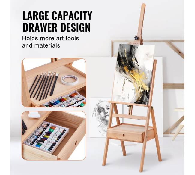 Studija H-rėmo molbertas iki 92 cm2