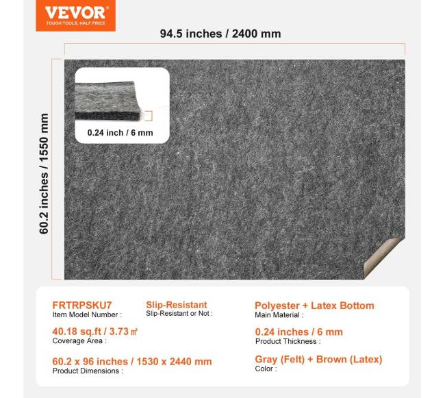 Kilimų padėklas 153 x 244 cm neslystantis6