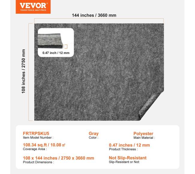 Kilimo padukas 275x366 cm visiems paviršiams6