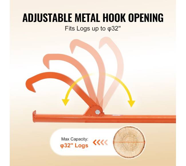 Rąstų vartytuvas 118 cm iš anglies plieno2