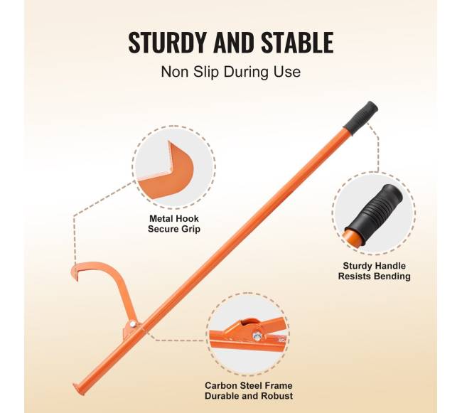 Rąstų vartytuvas 118 cm iš anglies plieno4