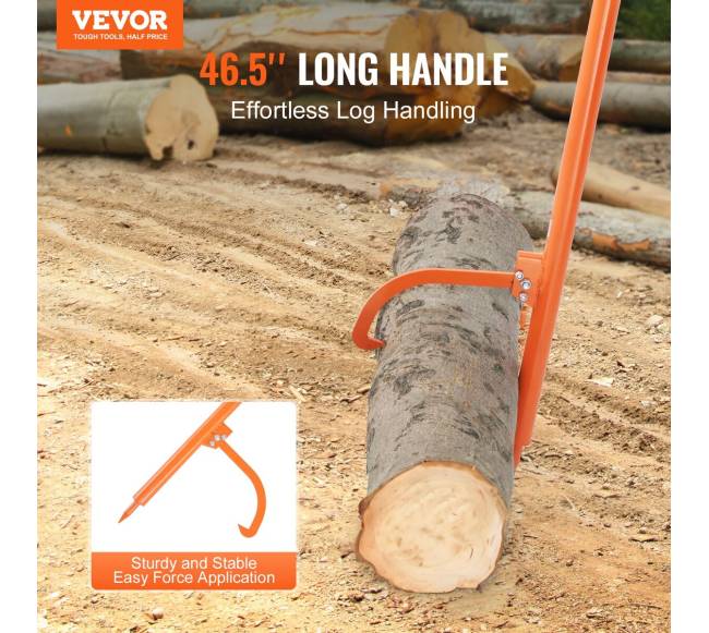 Rąstų keltuvas su metaline rankena ir riedėjimu1