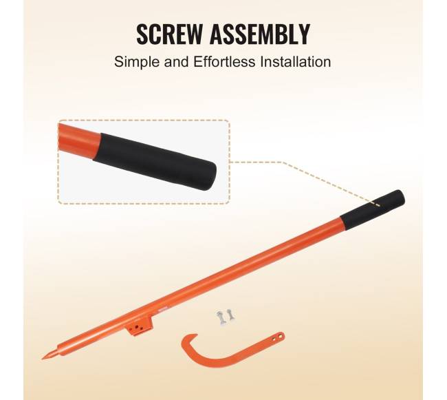 Rąstų keltuvas su metaline rankena ir riedėjimu5