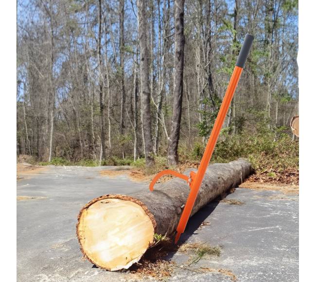 Rąstų keltuvas su metaline rankena ir riedėjimu7