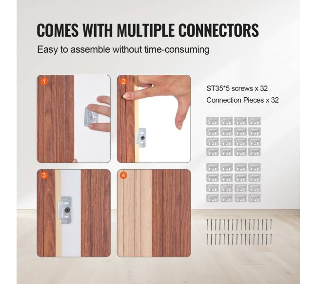 Medinio skliauto akustinės plokštės 8 vnt, juodas graikinis riešutmedis4
