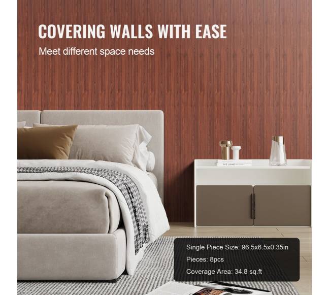 Medinio skliauto akustinės plokštės 8 vnt, juodas graikinis riešutmedis5