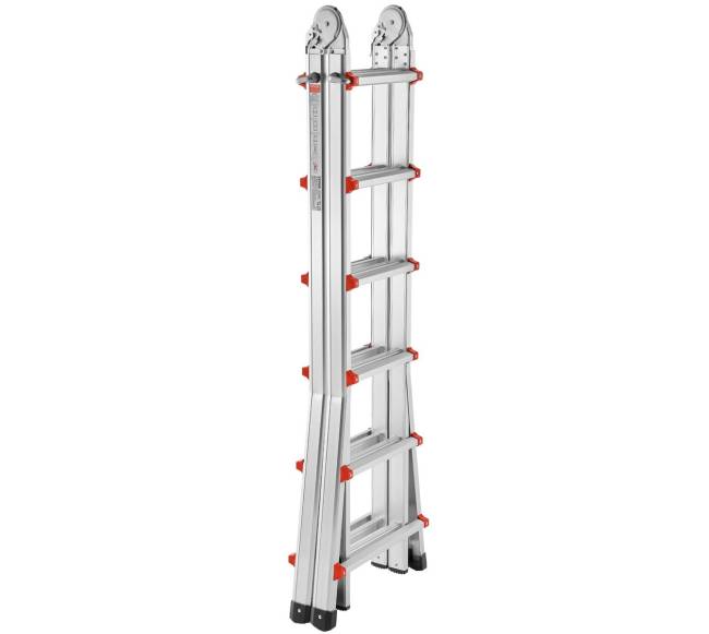 Teleskopinis kopėčių A rėmas 6 metrų0