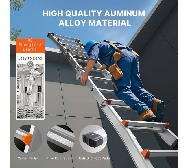 Teleskopinis kopėčių A rėmas 6 metrų5