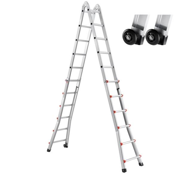 Teleskopinis kopėčių A rėmas 6 metrų8