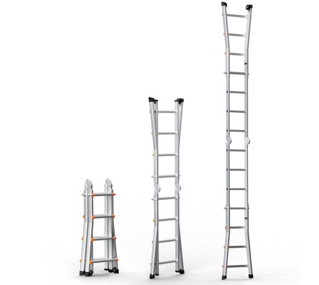 15 ft teleskopinės kopėčios darbams9