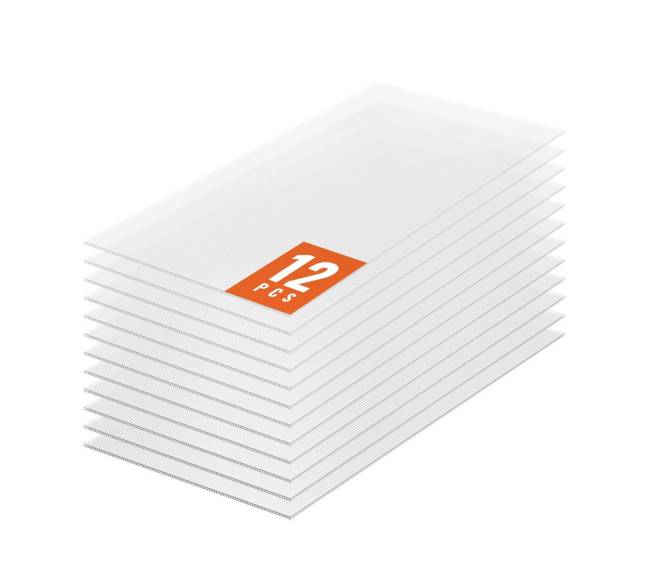 12 vienetų polikarbonato šiltnamių plokštės0