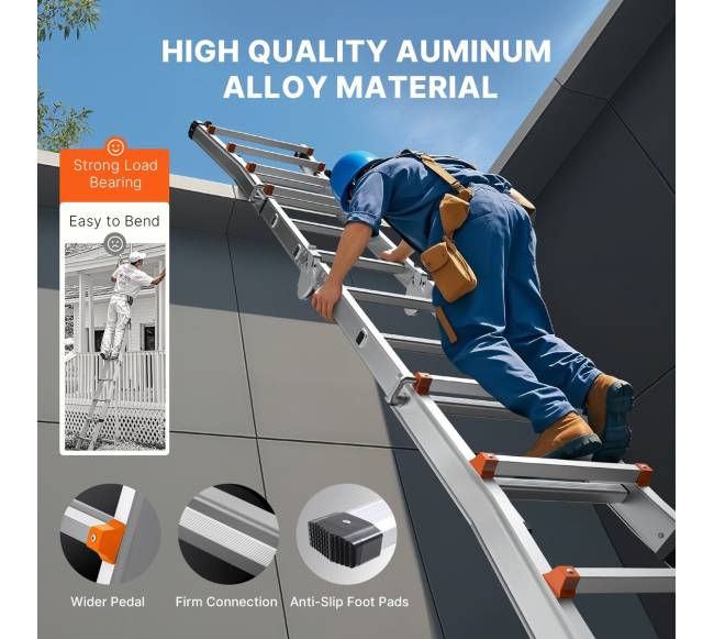 Teleskopinės kopėčios daugybei funkcijų5