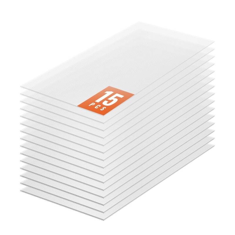 15 vnt polikarbonato šiltnamio plokštės0