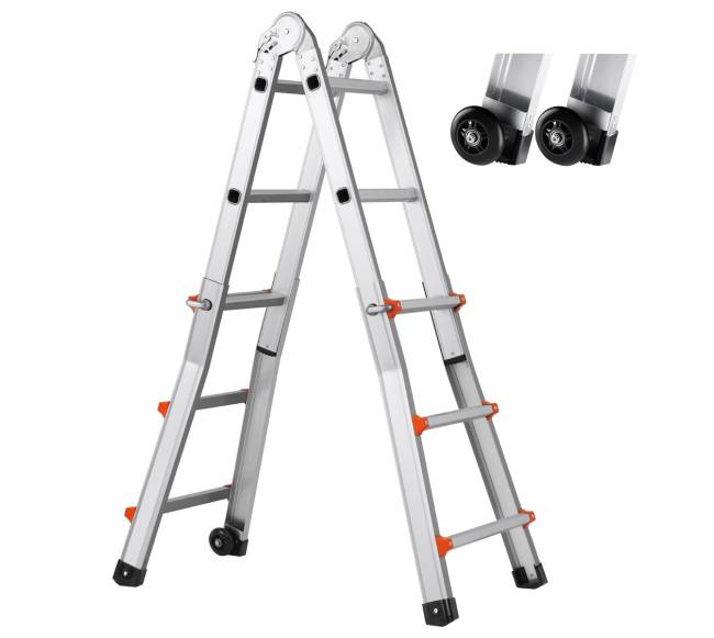 Ištraukiamos kopėčios A rėmas 3.35 m namų darbams8