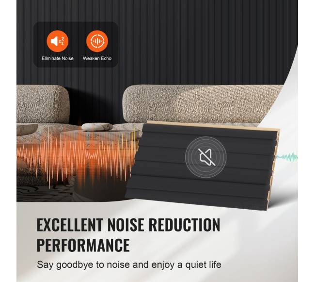 Medinės akustinės plokštės 8 vnt. juodos3