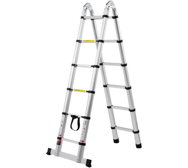 Teleskopinės kopėčios su stabilizatoriumi8