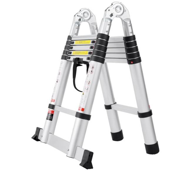 Teleskopinės kopėčios su stabilizatoriumi9