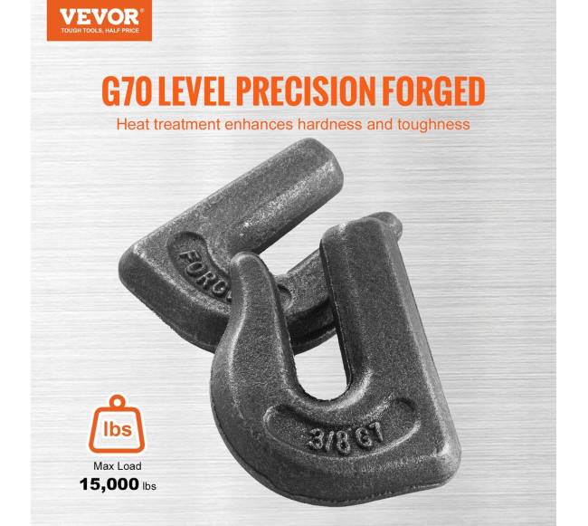 Suvirinami grandinės kabliai 38" G70 plienas1