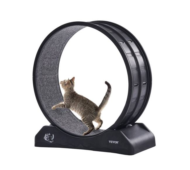 Katės bėgimo ratas patalpose, 80 cm, juodas0