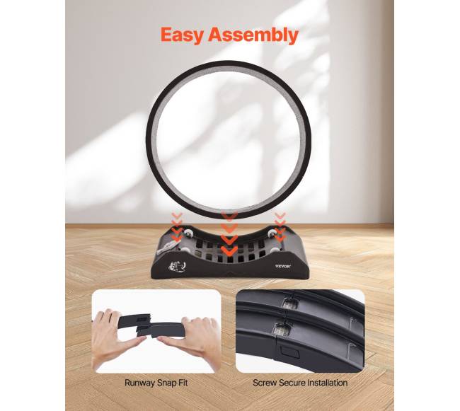 Katės bėgimo ratas patalpose, 80 cm, juodas4