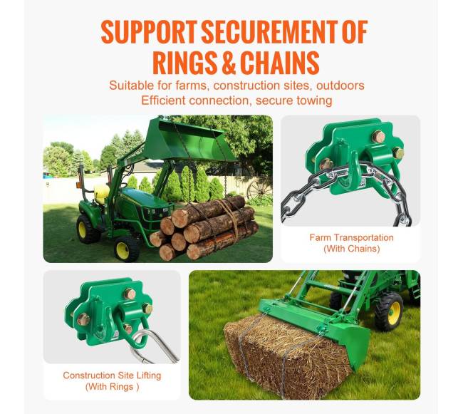 38" kabliai traktoriui, 2 vnt., žali3