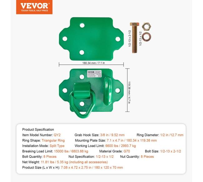 38" kabliai traktoriui, 2 vnt., žali6