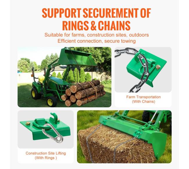 Plieniniai griebimo kabliai 12000 kg traktoriui3