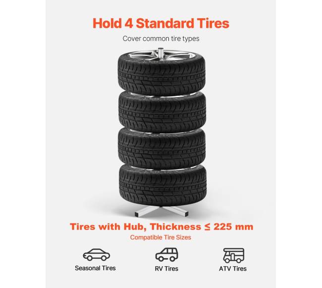 Padangų stovas 4 padangoms iki 225 mm pločio1