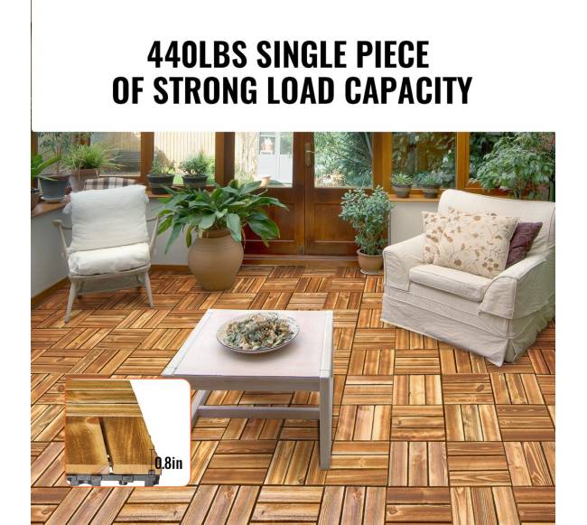 Kamparo pušies denio plytelės 30x30 cm2