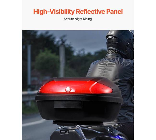 62L motociklo bagažinė su atspindinčiu skydeliu5