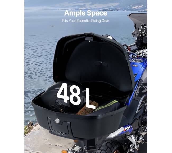 48 l motociklo viršutinė dėžė su atspindinčia panele2