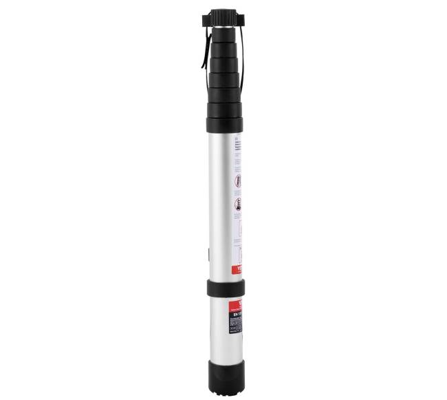 Teleskopinės kopėčios 8,5 ft su vieno mygtuko įtraukimu10