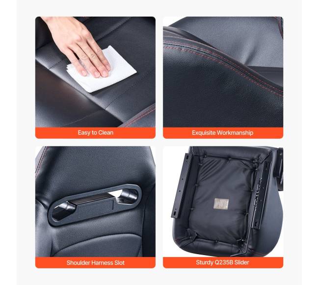 Lenktynių kėdžių komplektas su PVC oda5