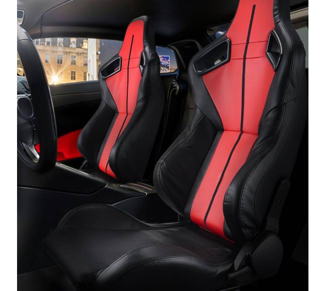 2 vnt. reguliuojamos PVC odos lenktynių kėdės7