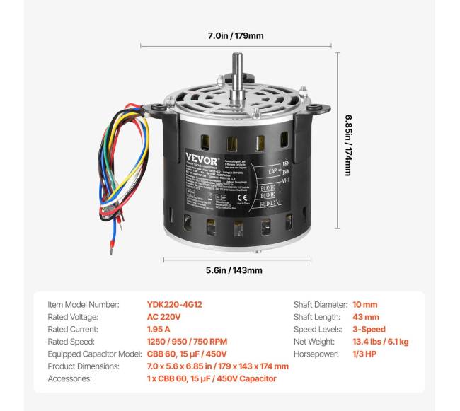 220V 13 AGP krosnies pūstuvo variklis6