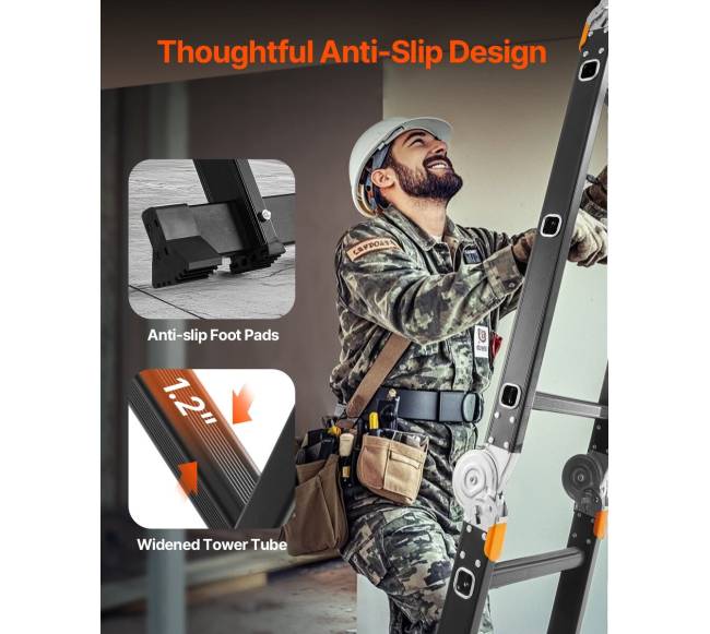 Daugiafunkcinės kopėčios 7-in-1 su platforma5