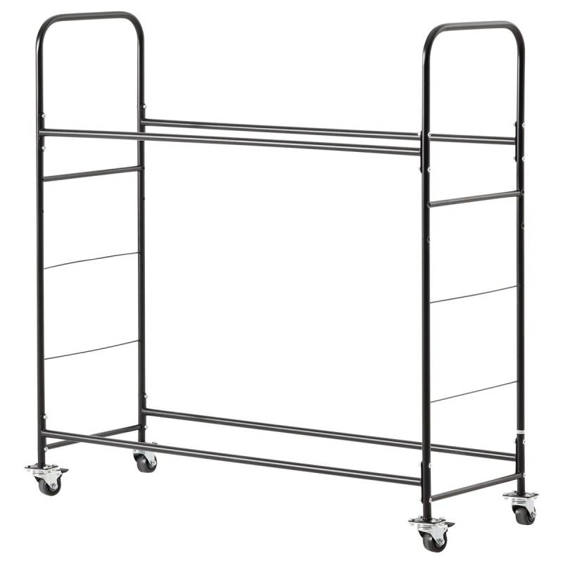 Dvigubo lentynos riedantis padangų stovas0