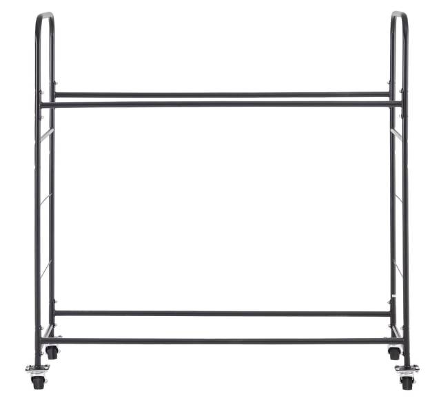 Dvigubo lentynos riedantis padangų stovas8