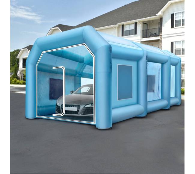 Pripučiama dažymo kabina 8 x 4,5 x 3 m7