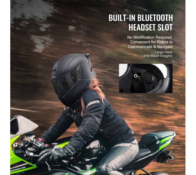 Viso veido motociklo šalmas su „Bluetooth“ lizdu5