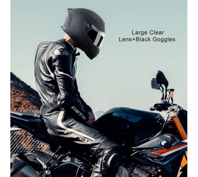 Viso veido motociklo šalmas su „Bluetooth“ lizdu7