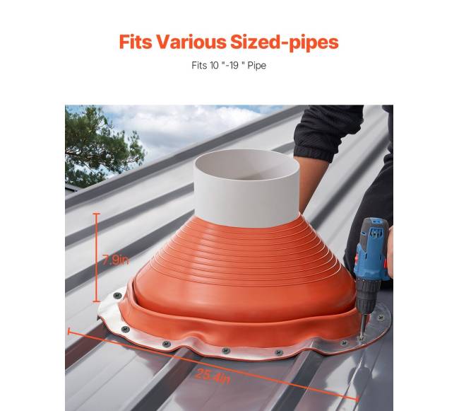 Metalinė stogo vamzdžio sandarinimo guma1