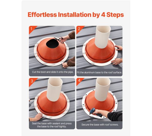 Metalinė stogo vamzdžio sandarinimo guma4