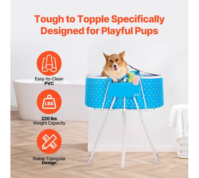 Sulankstoma šuns vonia sėdyne šunims ir katėms3