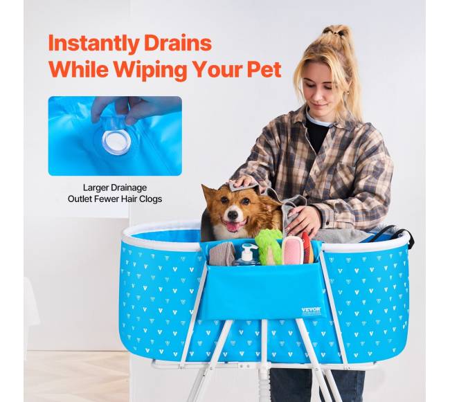 Sulankstoma šuns vonia sėdyne šunims ir katėms4