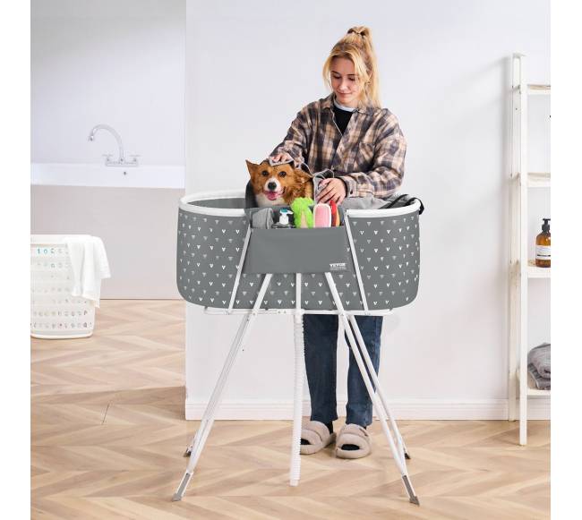 Sulankstoma šunų vonia pilkiems augintiniams7